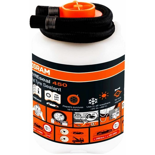  Navulling voor OSRAM TYREseal 450 bandenreparatieset - fles - 450ml - UC60677 