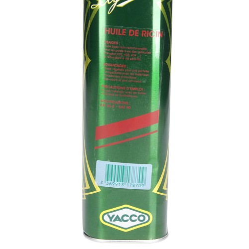 Aceite de ricino YACCO 2L - UD10030