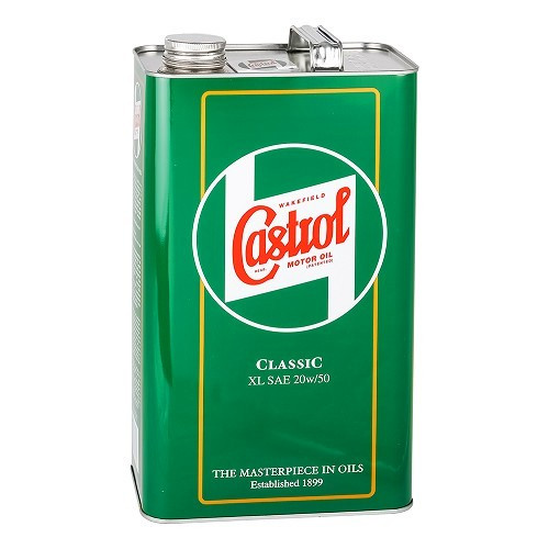  Huile moteur CASTROL Classic XL SAE 20W50 - minérale - 5 Litres - UD10045 