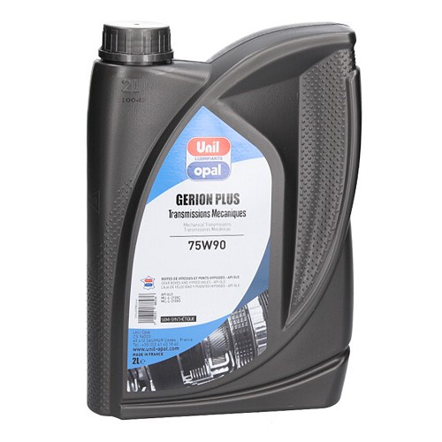 Transmission and axle oil UNIL OPAL GERION PLUS 75W90 - semi-synthetic - 2 Litres