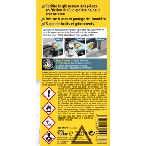 Lubricante de silicona BARDAHL - aerosol - 400ml - UD10267