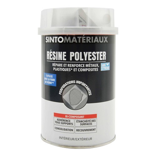  Résine polyester pré-accélérée SINTOFER - pot - 1 litre - UD10404 