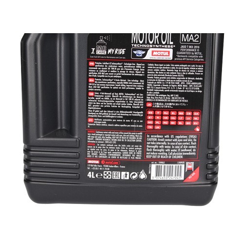 MOTUL 5100 4T motorbike oil 10W30- Technosynthese - 4 Liters - UD10601