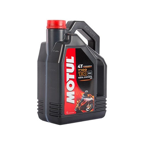 Motul 7100 4T 10W30 aceite 100 % síntesis para moto, 4 litros - UD10611