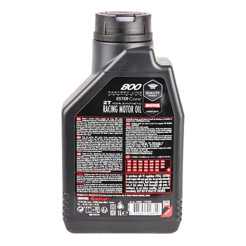 Aceite de motor MOTUL 800 2T Factory Line Off Road - sintético - 1 Litro - UD10614