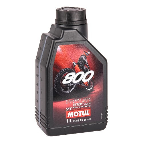     
                
                
    Engine oil MOTUL 800 2T Factory Line Off Road - synthetic - 1 Litre - UD10614
