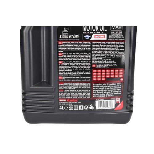 MOTUL 7100 4T motorbike oil 10W50 - synthetic - 4 Liters - UD10615