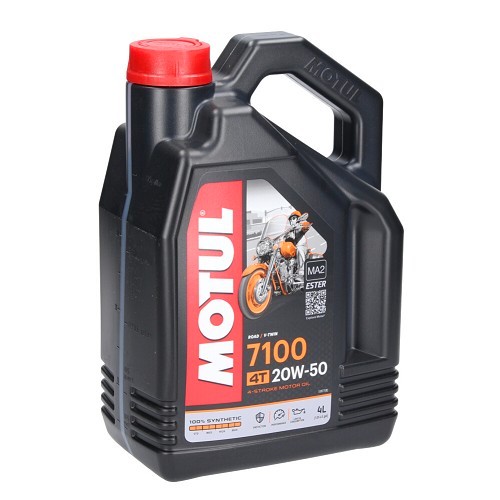  Huile moteur pour moto Motul 7100 4T 20W50 - synthétique - 4 Litres - UD10623 