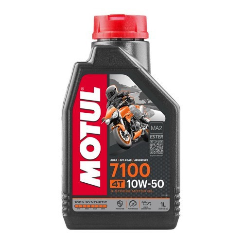  Huile moteur pour moto MOTUL 7100 4T 10W50 - synthétique - 1 Litre - UD10644 