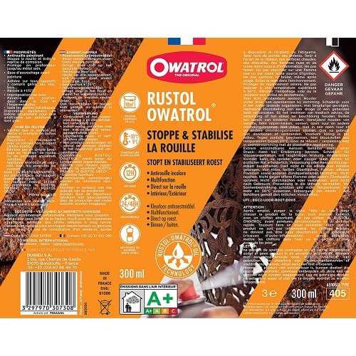  Rustol OWATROL farbloser Multifunktions-Rostschutz - 1 Liter - UD23008-1 