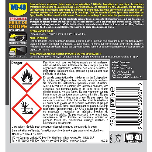 WD-40 Óleo de Corte Especialista - 400ml - UD28004