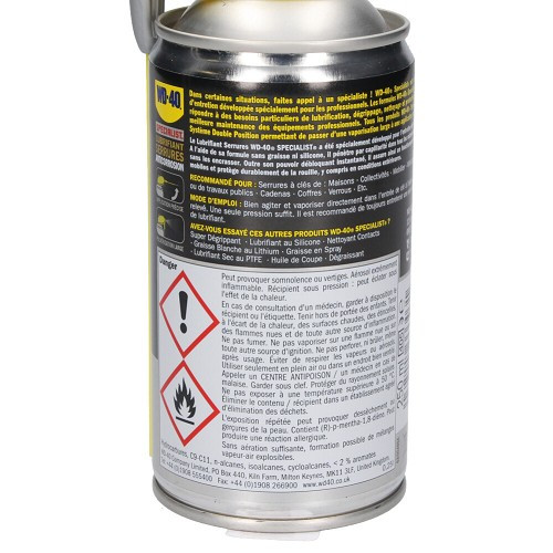 Lubricante especial para cerraduras WD-40 - Aerosol - 250 ml - UD28006