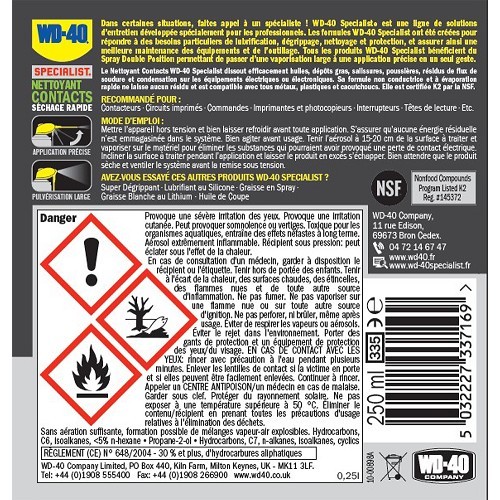 WD-40 contactreiniger - 400ml - UD28007