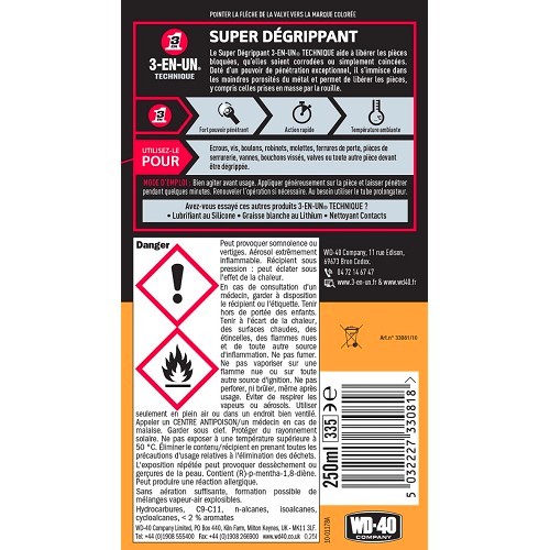 Super 3-EN-UN Technischer Rostlöser - Spraydose - 250ml - UD28083