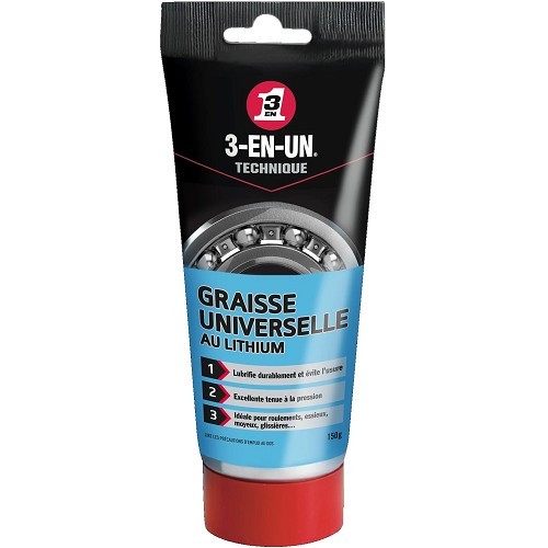 Graisse universelle au lithium 3-EN-UN TECHNIQUE - tube - 150g 