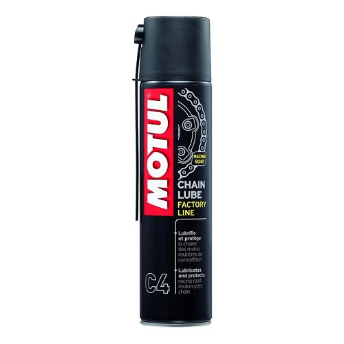  Graisse de chaîne de transmission moto MOTUL C4 Chain Lube Factory Line - bombe - 400ml - UD29004 