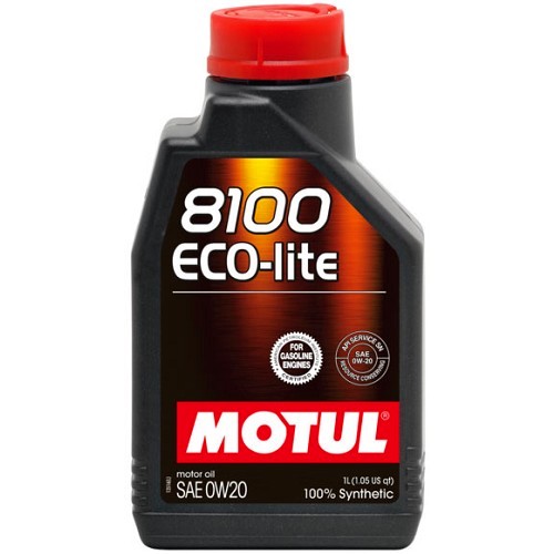  Huile moteur MOTUL 8100 ECO-lite 0W20 - 100% synthèse - 1 Litre - UD30001 