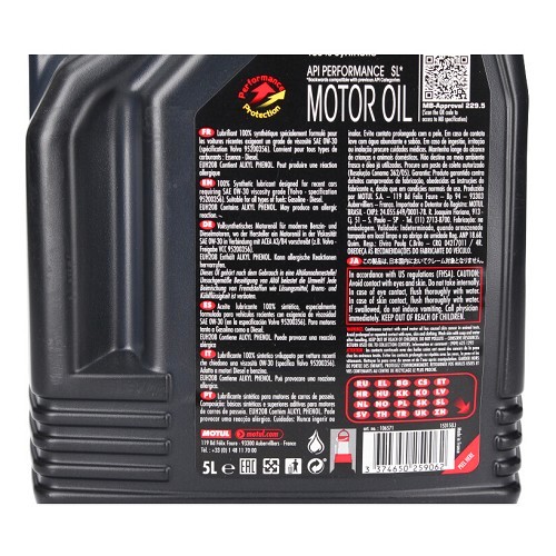 MOTUL 8100 X-max motor oil 0W30 - synthetic - 5 liters - UD30006