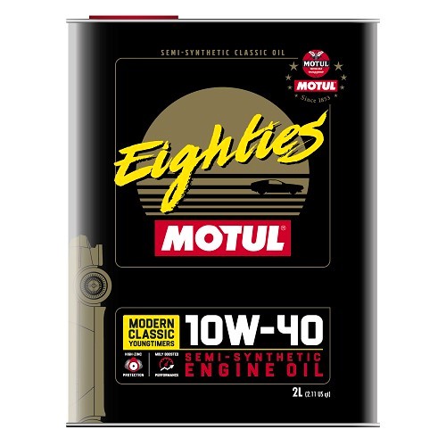  Motoröl MOTUL Classic EIGHTIES 10W40 halbsynthetisch - 2 Liter - UD30155 