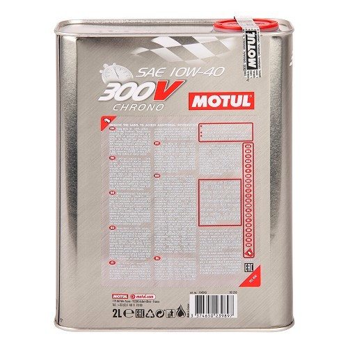 MOTUL 300V Chrono motor oil 10W40 - synthetic - 2 Liters - UD30160