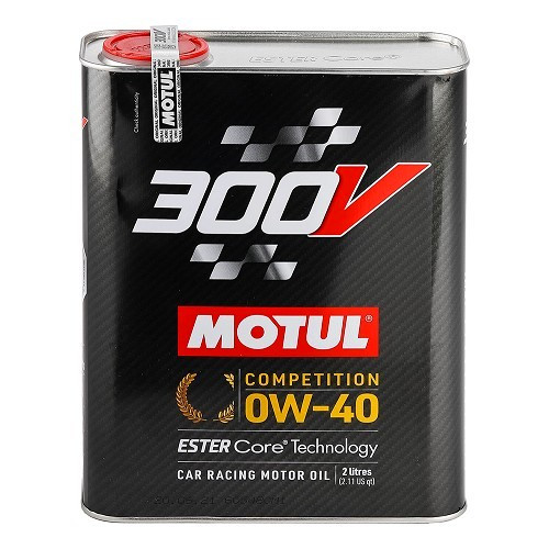     
                
                
    Aceite de motor MOTUL 300V competition 0w40 - sintético - 2 Litros - UD30181
