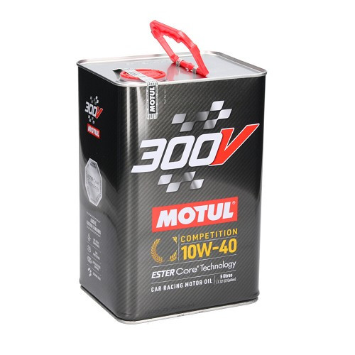  Óleo de motor MOTUL 300V competição 10w40 - sintético - 5 litros - UD30185 