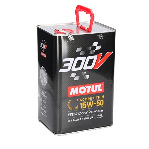  Óleo de motor MOTUL 300V competição 15w50 - sintético - 5 litros - UD30188 