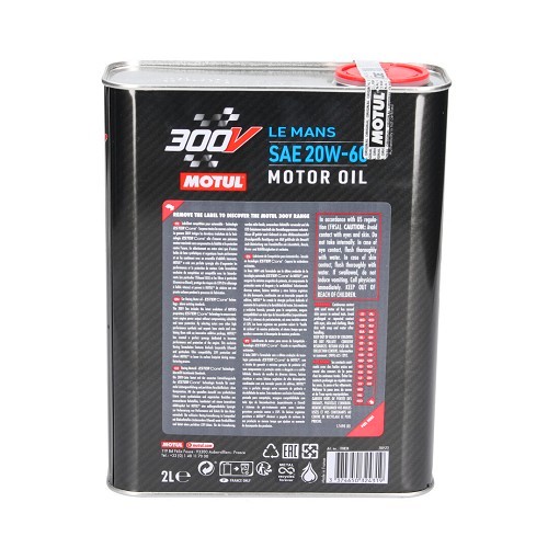 Engine oil MOTUL 300V competition Le Mans 20w60 - synthetic - 2 Liters - UD30194