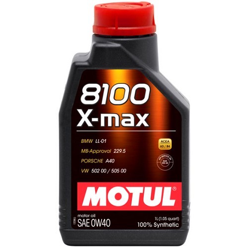 MOTUL 8100 X-max 0W40 aceite de motor - sintético - 1 Litro