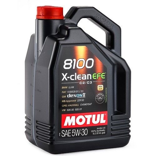  Huile moteur MOTUL 8100 X-clean EFE 5W30 - 100% synthèse - 5 Litres - UD30272 