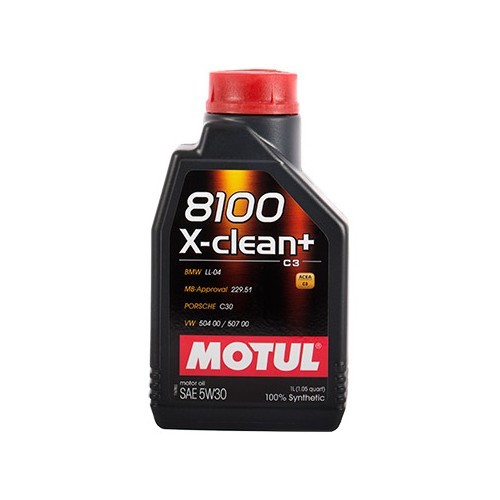 Huile moteur MOTUL X-clean+ 5W30 - 100% synthèse - 1 Litre