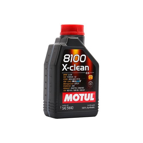  Huile moteur MOTUL 8100 X-clean 5W40 - 100% synthèse - 1 Litre - UD30295-1 