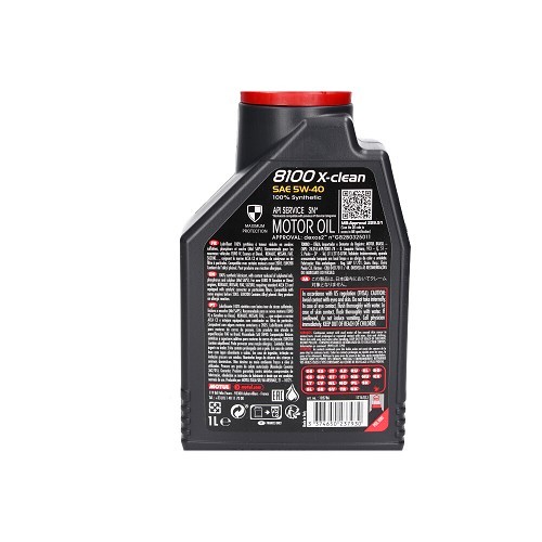 MOTUL 8100 X-clean 5W40 motorolie - synthetisch - 1 liter - UD30295