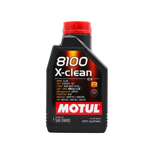     
                
                
    Huile moteur MOTUL 8100 X-clean 5W40 - 100% synthèse - 1 Litre - UD30295
