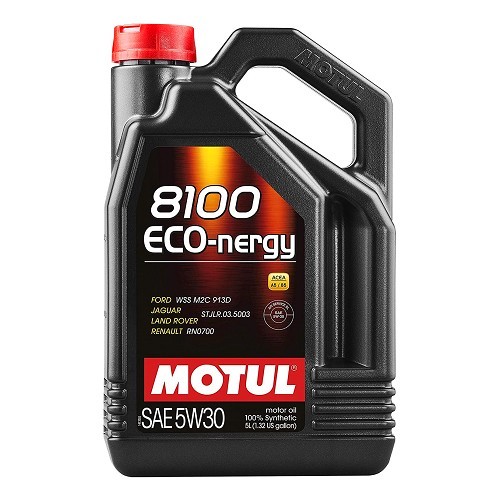  Huile moteur MOTUL 8100 ECO-nergy 5W30 - 100% synthèse - 5 Litres - UD30296 