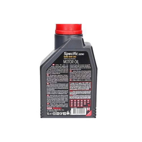 Óleo de motor específico MOTUL 2290 5W30 - sintético - 1 Litro - UD30301