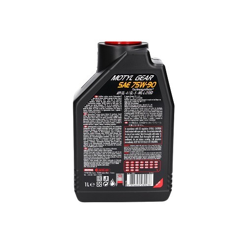 Gearbox oil MOTUL Motylgear 75W90 - Technosynthèse - 1 Litre - UD30310