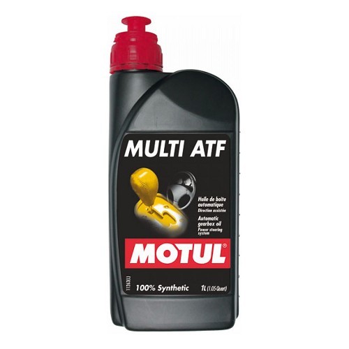 Huile de boîte de vitesses automatique et direction assistée MOTUL MULTI ATF - 100% synthétique - 1 Litre