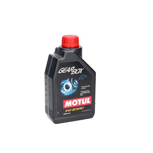  Huile de boîte de vitesses manuelle et pont renforcée au bisulfure de molybdène MOTUL GEARBOX SAE 80W90 - minérale - 1 Litre - UD30351 