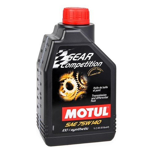  MOTUL Gear Aceite de competición para ejes autoblocantes 75W140 - sintético - 1 Litro - UD30370 