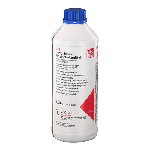  Geconcentreerde koelvloeistof FEBI G11 - blauw - 1.5 Liter - UD30374 