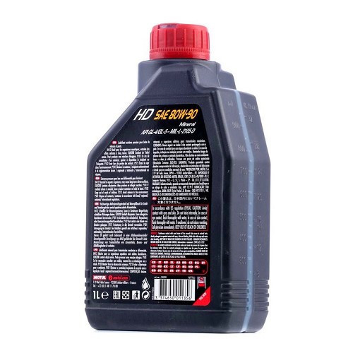 MOTUL HD SAE 80W90 manual gearbox and axle oil - mineral - 1 Litre - UD30391