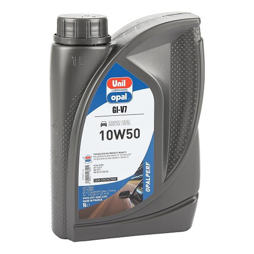  Motorolie UNIL OPALPERF GI-V7 10W50 - half-synthetisch - 1 liter - UD30392 