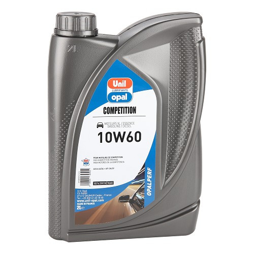  Motorolie UNIL OPALPERF COMPETITION 10W60 - 100% synthetisch - 2 liter - UD30396 