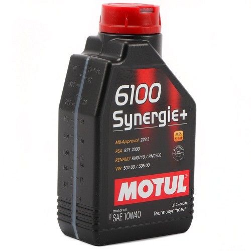Motor oil MOTUL 6100 Synergie 10W40 - Technosynthèse - 1 Litre - UD30399