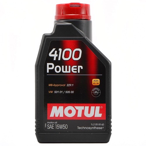 MOTUL 4100 Power 15W50 engine oil - Technosynthèse - 1 Litre