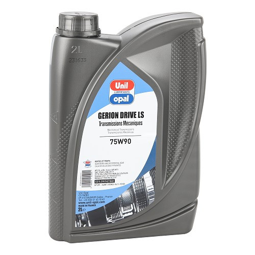  Manual gearbox and axle oil UNIL OPAL GERION DRIVE LS 75W90 - 100% synthetic - 2 Litres - UD30413 