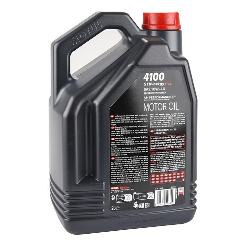  Motoröl MOTUL 4100 Syn-Nergy Spec 10W40 - Technosynthese - 5 Liter - UD30418-1 