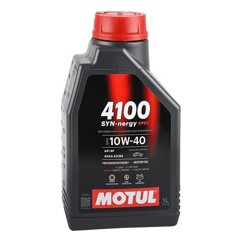  Aceite de motor MOTUL 4100 Syn-Nergy Spec 10W40 - Technosynthesis - 1 Litro - UD30419 