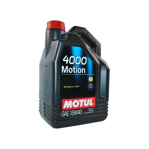  Huile moteur MOTUL 4000 Motion 15W40 - minérale - 5 Litres - UD30430-1 